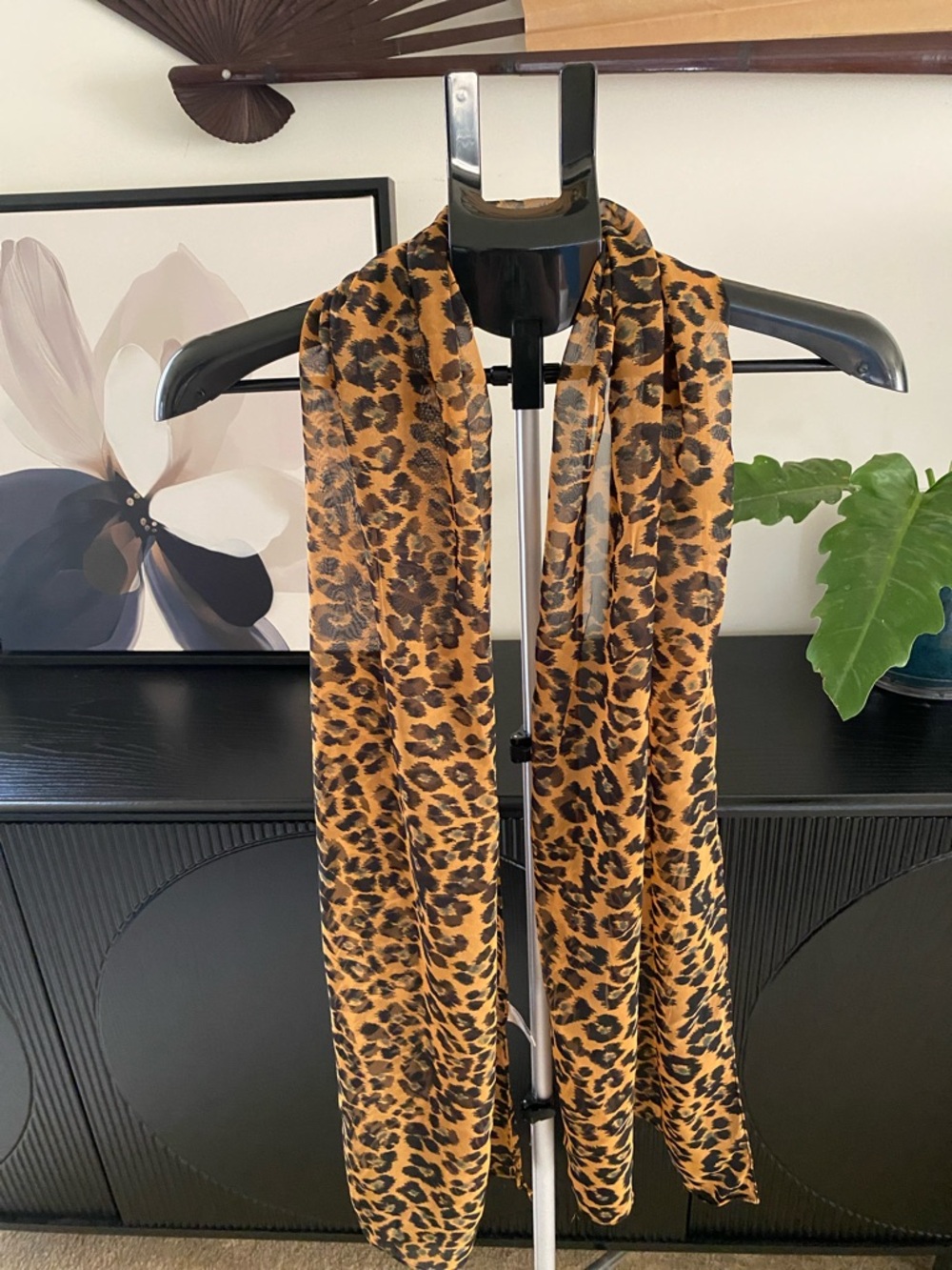 Vintage 90’s The Limited Cheetah Print Polyester Scarf